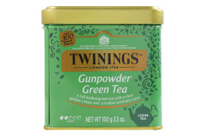 Чай зеленый листовой Gunpowder Twinings ж/б 100г