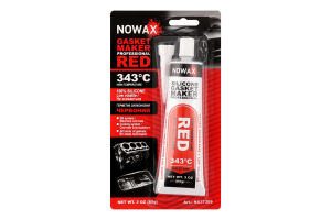 Герметик прокладок червоний силіконовий високотемпературний 85г Новак