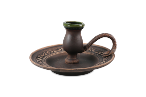 Подсвечник-блюдце Шляхтянский Покутська кераміка 1шт