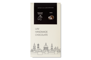 Шоколад молочний з кокосовою начинкою Lviv handmade chocolate к/у 74г