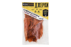 Снеки куриные вяленые Шаурма Джерки KlimFood м/у 100г