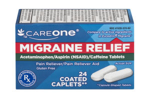 CareOne Migraine Relief - 24 CT