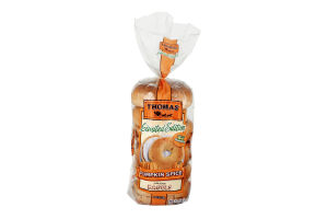 Thomas' Limited Edition Pre-Sliced Bagels Pumpkin Spice - 6 CT
