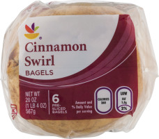 Ahold Cinnamon Swirl Bagels - 6 CT