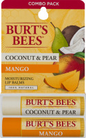 Burt's Bees Moisturizing Lip Balms Coconut & Pear/Mango - 2 PK