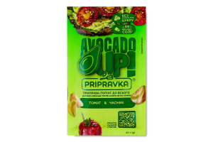 Приправа-топінг до всього Томат&Часник Avocado up! Pripravka м/у 20г
