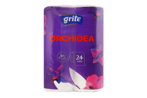 Папір туалетний Орхідея 3шари 145відривів 24шт Гріт