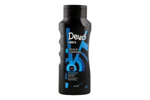 Шампунь 2в1 Scalp control 400мл Devo Men's