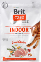 Корм д/дорослих котів що живуть у приміщенні Антістрес з куркою сухий 2кг Бріт Кеа