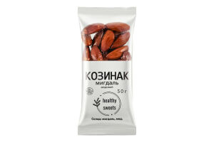 Козинак медовый Миндаль Healthy Sweets м/у 50г