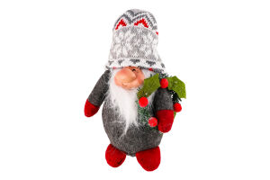 Гном новорічний MBM My Home сірий DH-NY-01