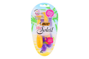 Бритва с 3-мя лезвиями без сменных картриджей Miss Soleil BiC 4шт