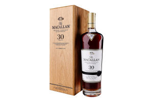 Виски 43% 0.7л односолодовый шотландский 30 лет Sherry oak The Macallan к/у