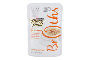 Purina Fancy Feast Broths Creamy with Chicken & Vegetables Gourmet Cat Complement