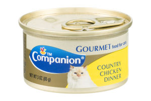 Companion Gourmet Food for Cats Country Chicken Dinner 3 OZ