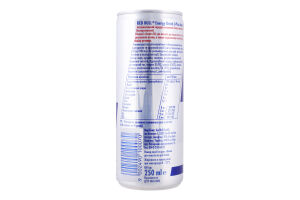 Напиток энергетический безалкогольный сильногазированный с таурином Energy drink Red Bull ж/б 250мл