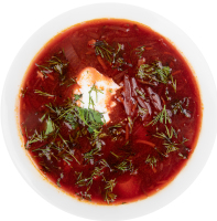 Борщ український з м'ясом 300г