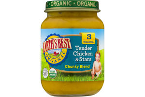 Earth's Best Organic Stage 3 Tender Chicken & Stars Chunky Blend