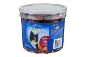 Companion Treats For Dogs Bacon & Cheese Flavor Strips
