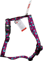 Шлея д/собак Око монстра з QR паспортом анатомічна H-образна нейлон пластиковий фастекс р.M 20мм A38-60см B46-60см WauDog