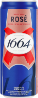 Пиво спеціальне 330мл 4.5% пшеничне пастеризоване Rose Edition Kronenbourg 1664 з/б