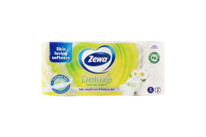 Папір туалетний 3-х шаровий Camomile Comfort Deluxe Zewa 8шт