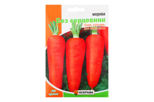 Насіння Морква без серцевини пакет гігант 15г Яскрава