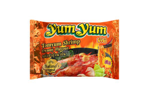 Локшина рамен Yum Yum Tom Yum з креветками И021