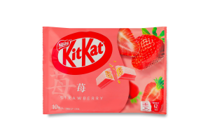 Батончик Kit Kat вафел смак полуниці у шоколаді