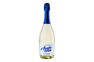 Вино ігристе Amore Mio Moscato 0,75л 6,5% сол/біл И197