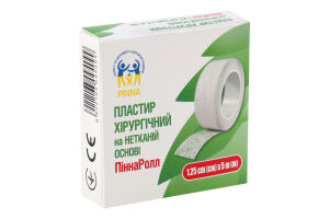 Пласт. хірург. ПіннаРолл 1,25см х 5м на нетканій основі