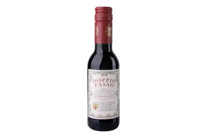 Вино 250мл 13% красное полусухое Primitivo Doppio Passo бут