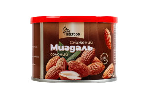 Миндаль жареный соленый BelFood ж/б 120г