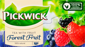 Чай черный ароматизированный с кусочками лесных ягод Forest Fruit Pickwick к/у 20х1.5г