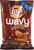 Lay's Potato Chips Wavy Hickory BBQ