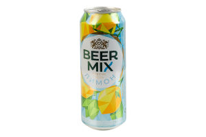 Пиво специальное 0.5л 2.5% пастеризованное Лимон BeerMix ж/б