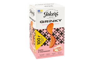 Гренки ржано-пшеничные Сало с чесноком Extra slice Jokers к/у 100г