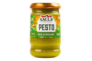 Соус Sacla' песто з базиліком та фісташкою