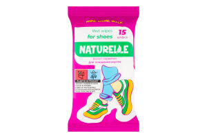 Салфетки влажные для очистки обуви Naturelle 15шт