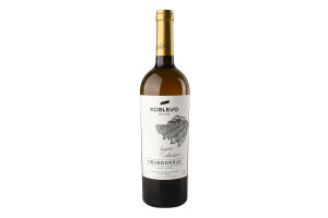 Вино 0.75л 11-14% белое сухое ординарное столовое сортовое Шардоне Exclusive collection Koblevo бут