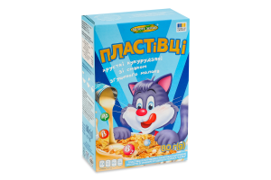 Пластівці кукурудзяні глазуровані цукровою глазур'ю зі смаком згущеного молока Казка Золоте Зерно к/у 80г