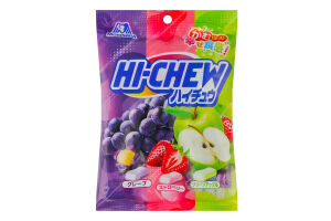 Цукерки Hi-Chew виногр-полуниця-зел яблуко желейні