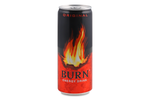 Напиток энергетический безалкогольный сильногазированный Original Burn ж/б 250мл