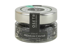 Ікра стерляді зерниста без консервантів Premium caviar Osetr в/ґ с/б 65г