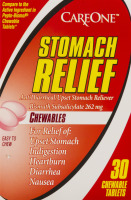 CareOne Stomach Relief Chewable Tablets - 30 CT