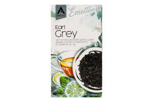 Чай черный байховый цейлонский мелкий c ароматом бергамота Earl Grey Emotion Askold букет к/у 20х2г
