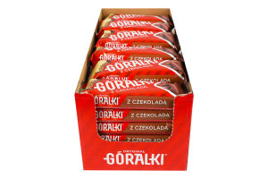 Вафли хрустящие в какао-покрытии с шоколадно-кремовой начинкой Goralki м/у 45г