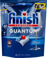 Засіб для миття посуду в посудомийних машинах в капсулах Quantum All in 1 Powerball Finish 60шт