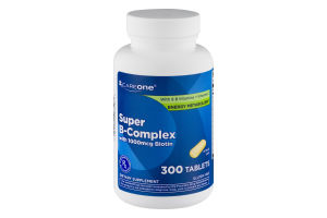 CareOne Super B-Complex with 1000mcg Biotin Tablets - 300 CT