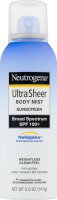 Neutrogena Ultra Sheer Body Mist Sunscreen Broad Spectrum SPF 100+